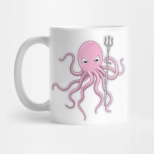 Octopus as Wizard with Trident Mug